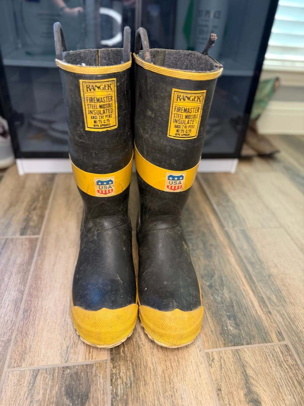 Ranger Firemaster Steel Midsole Insulated Rubber Boots men’s size 11